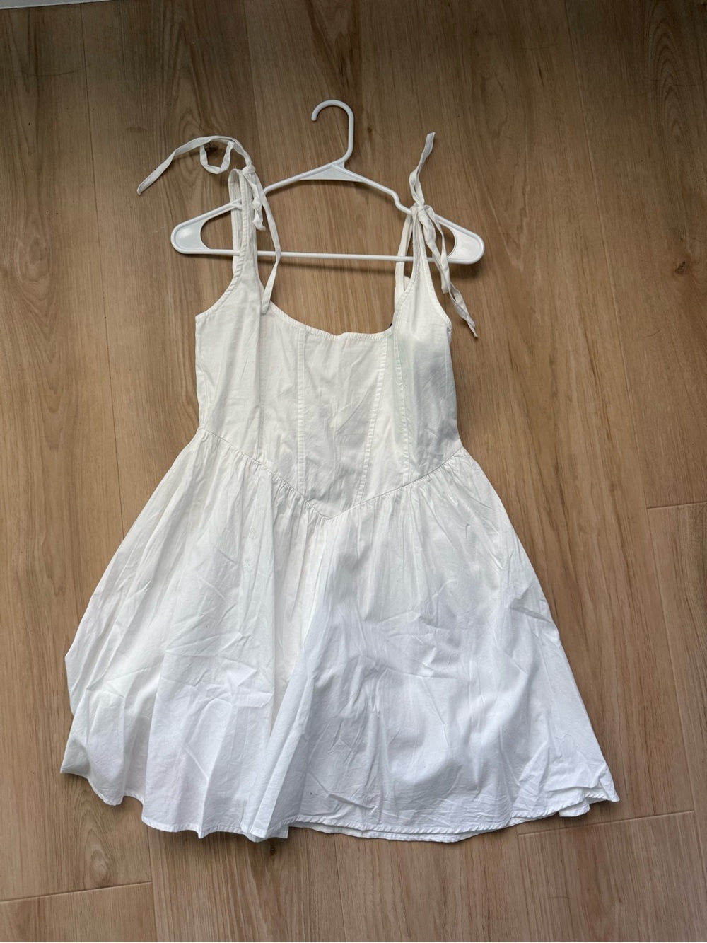 Women’s White Cotton Sundress